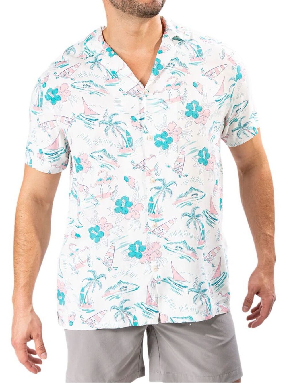 Chubbies | Rayon Sunday Short-Sleeve Shirt | Size XL